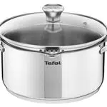 Tefal Duetto A7054265 Faitout Induction en Acier Inoxydable avec Couvercle Filtrant