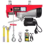 Palan Électrique VEVOR avec Télécommande Filaire - Treuil 250 kg, 510 W, 10 m/min - Hauteur de Levage 12 m - Moteur Cuivre Pur