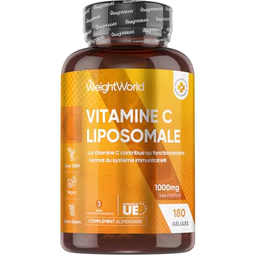 Vitamine C Liposomale 1000mg, 180 Gélules Vegan pour 3 mois