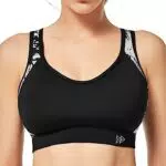 Yvette Soutien Gorge de Sport Femme Dos Croisé Maintien Élevé Grande Taille Brassière sans Armature avec Coussinets Course Tennis Fitness