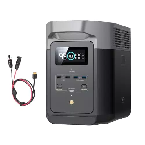 EcoFlow DELTA 2 : station électrique portable LFP à charge rapide pour secours et camping