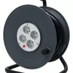 Zenitech Enrouleur électrique H05VV-F 3G1,5mm² 40m avec coupe-circuit