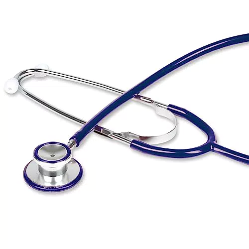 Gima Stéthoscope à double tête en aluminium avec lyre en laiton et bague anti-froid