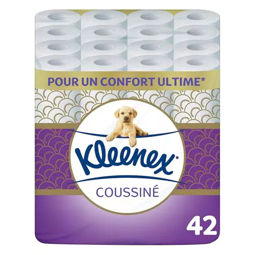 Kleenex Papier Toilette Coussiné – Confort et Douceur pour Toute la Famille