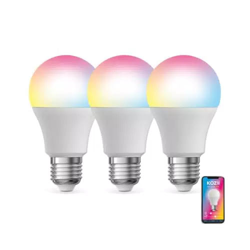 KOZII Ampoule LED Connectée E14 Compatible Alexa et Google Home, Variation de Couleur