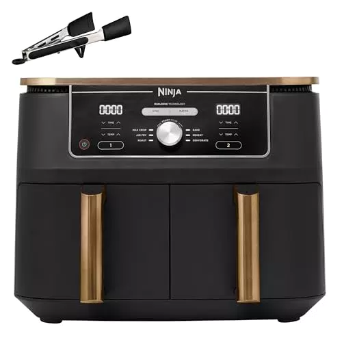 Ninja Foodi MAX AF400EUCP Friteuse sans huile Dual Zone 6-en-1 multifonction