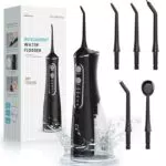 OasiSmile Hydropulseur dentaire portable rechargeable, irrigateur oral étanche