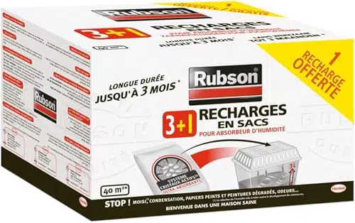 Rubson recharges pour absorbeur d'humidité – Accessoire anti-humidité efficace