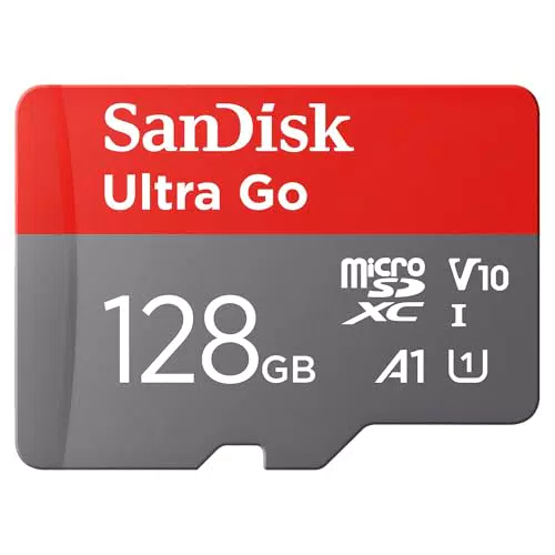 SanDisk Ultra Go microSDXC avec adaptateur SD, compatible Android, Class 10