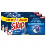 Skip Lessive liquide capsules 3 en 1 - Fraîcheur intense et résultat impeccable