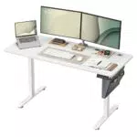 SONGMICS Bureau Électrique Réglable en Hauteur avec Mémoire, Modèle LSD134W01