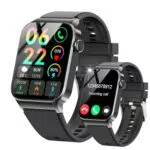 STECEi Montre connectée Bluetooth avec suivi sportif, santé et appels, compatible iOS/Android