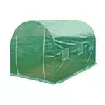 WilTec serre de jardin tunnel avec châssis et fenêtres – idéale pour potager
