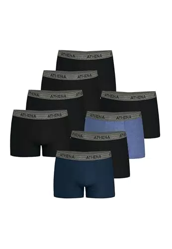 Boxers Homme Athena Basic Coton - Lot de 8