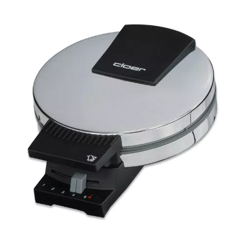 Cloer 285 Gaufrier à cornets pour croissants fins et croustillants, inox chromé