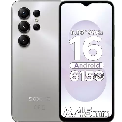 DOOGEE Note56 X Smartphone Android 16, 6150mAh, Double SIM, 6.56" HD+, 24Go
