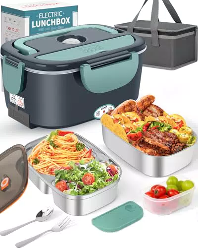 Eocolz Boîte à déjeuner électrique portable, chauffe-repas pour voiture et bureau