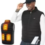 LABCOOL Gilet Chauffant Unisexe avec 6 Zones de Chauffage et USB Powerbank