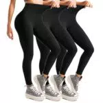 Leafigure Legging Femme Taille Haute Non Transparent pour Fitness et Yoga