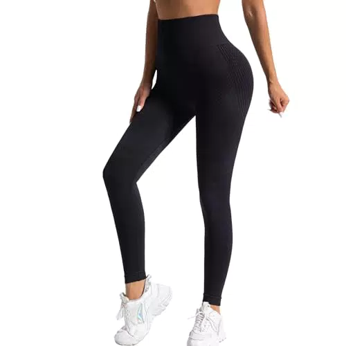Leonie & Co Leggings anti-cellulite femme 3D taille haute push-up sculptant