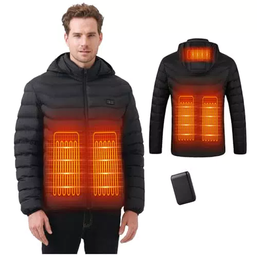 Mincoo Veste Chauffante USB pour Homme et Femme avec Batterie 10000mAh