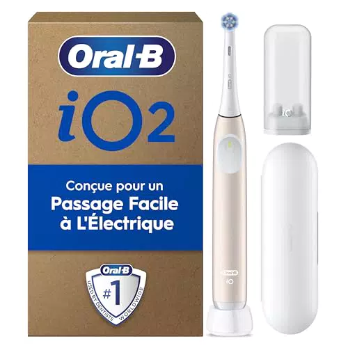 Oral-B iO 2 Brosse à Dents Électrique pour Adultes avec 3 Modes de Nettoyage