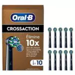 Oral-B Pro Lot De 10 Brossettes De Rechange Cross Action