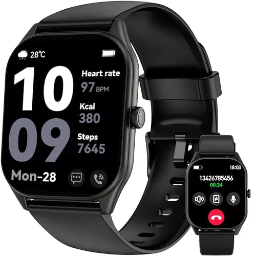 OUKITEL Montre Connectée Homme Femme, 2.0" HD Smartwatch avec Appel Bluetooth