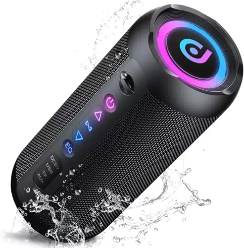 Taopodo Enceinte Bluetooth Portable 30W avec Lumières RGB et Autonomie 30h