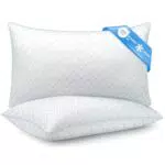 TESQ Oreiller moelleux et respirant avec fibres polyester, confort et soutien optimal