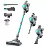 Ziaggnar Aspirateur Balai sans Fil Puissant avec Écran LED, Silencieux 3 en 1