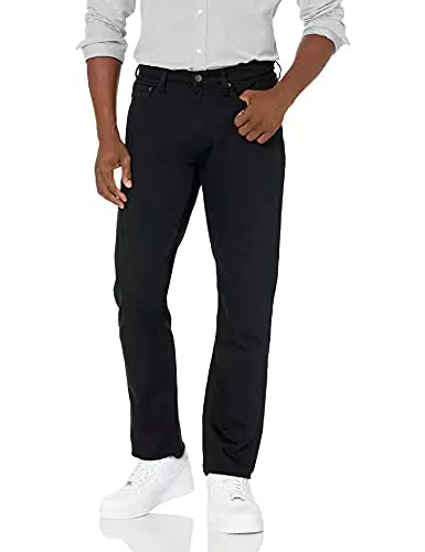 Amazon Essentials Jean Extensible Modèle Coupe Athlétique Homme Noir
