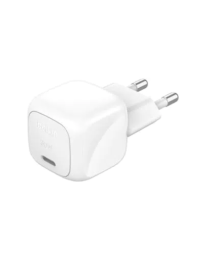 Belkin BoostCharge Chargeur Secteur 30W USB-C Power Delivery pour iPhone Samsung iPad