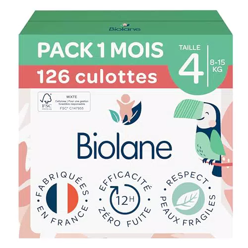 Biolane Couches Culottes Zéro Fuite Fabriquées en France