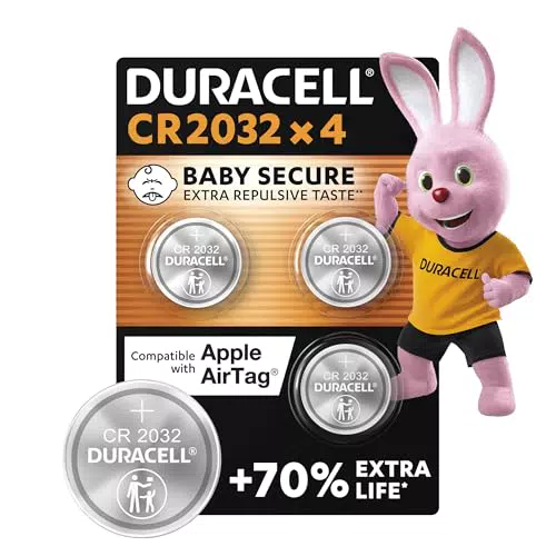 Duracell CR2032 Pile Bouton Lithium 3V Longue Durée Technologie Sécurité Enfant
