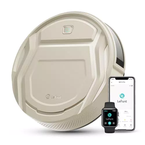 Lefant Aspirateur Robot M210P 2200Pa Silencieux WiFi Alexa Pour Animaux Sols Durs