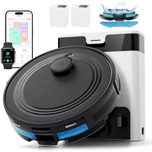 Lefant Aspirateur Robot, Robot Aspirateur Autonomie Mince Silencieux