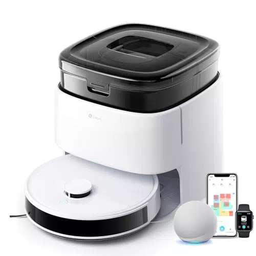 Lefant M3 Robot Aspirateur Laveur Station Multifonction, Double Serpillière, Navigation dToF