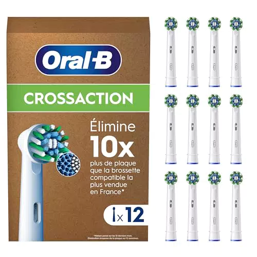 Oral-B Pro Lot De 10 Brossettes De Rechange Cross Action