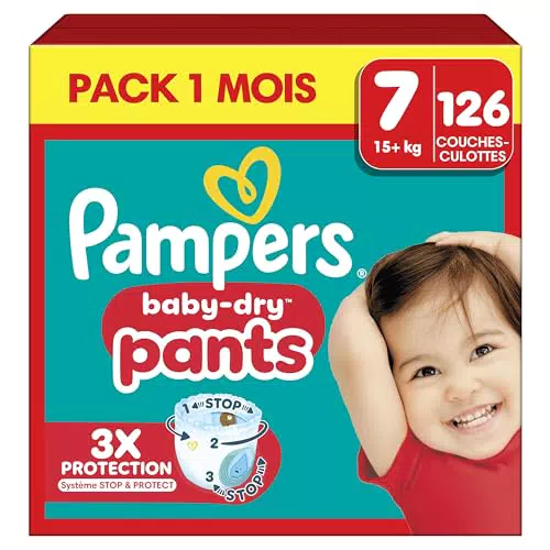 Pampers Baby-Dry Pants - Maintien 360° Contre Les Fuites pour un Ajustement Optimal
