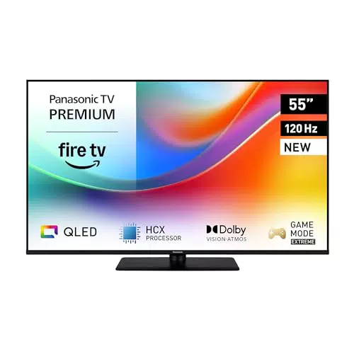 Panasonic TV 4K Ultra HD QLED 55W85BEZ, Smart TV 55", Dolby Vision, Fire TV, Alexa