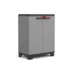 Keter Armoire Basse Stilo Verrouillable Avec Étagère Ajustable Pour Rangement