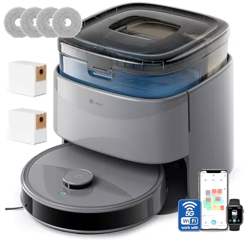 Lefant M3 Robot Aspirateur Laveur, Station Multifonction, Navigation dToF, 12000 Pa