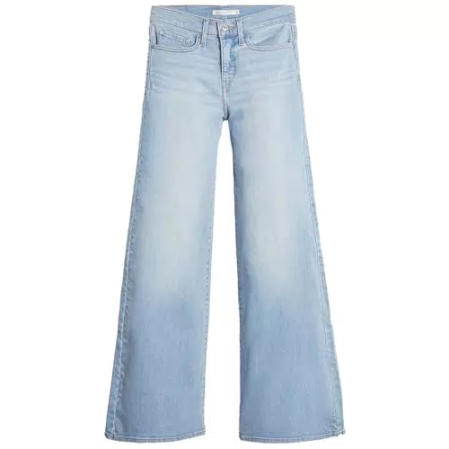 Levi's 318 Shaping Wide Leg Jeans Femme Denim Taille Haute