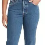 Levi's 501 Crop Jeans Femme Coupe Classique Denim Authentique