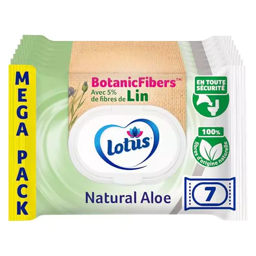 Lotus Papier Toilette Humide Natural Aloe - Sans colorant