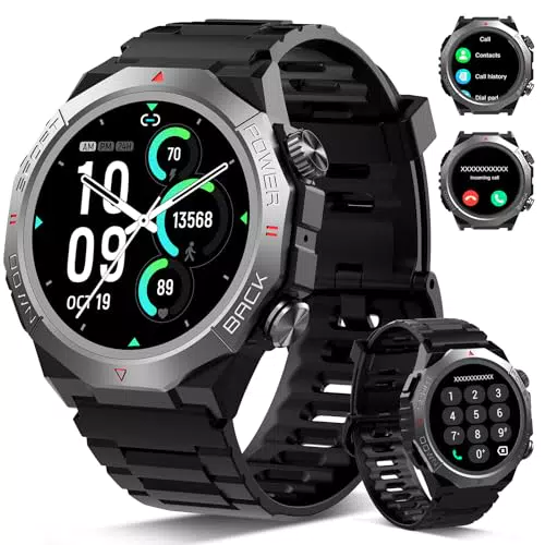 Montre Connectée Military Sport Homme Femme Appel Bluetooth 110 Modes IP68