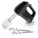 Moulinex Quick Mix Batteur à Main Puissant, 5 Vitesses, Fouets et Crochets Inox