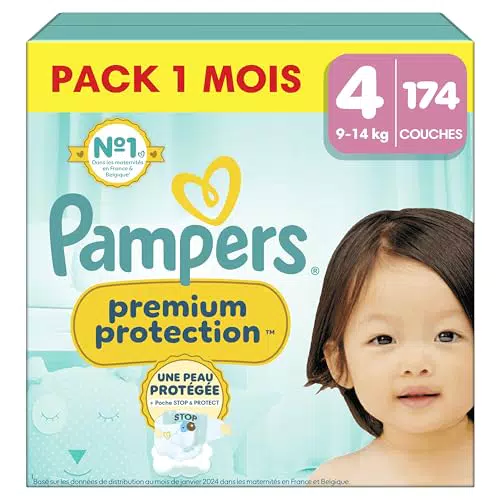 Pampers Couches Premium Protection Taille 5, 152 Couches Bébé