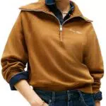 Tommy Hilfiger Sweat Zippé Femme Classic Script Fleece Demi Fermeture Éclair